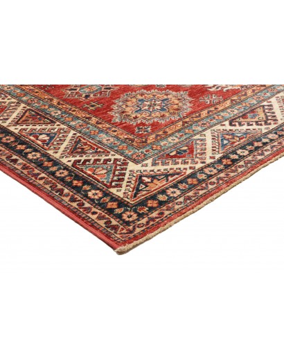 Tappeto Kazak Fine Pakistan marrone giallo 168x222