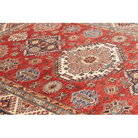 Tappeto Kazak Fine Pakistan marrone giallo 168x222