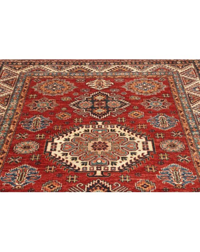 Tappeto Kazak Fine Pakistan marrone giallo 168x222