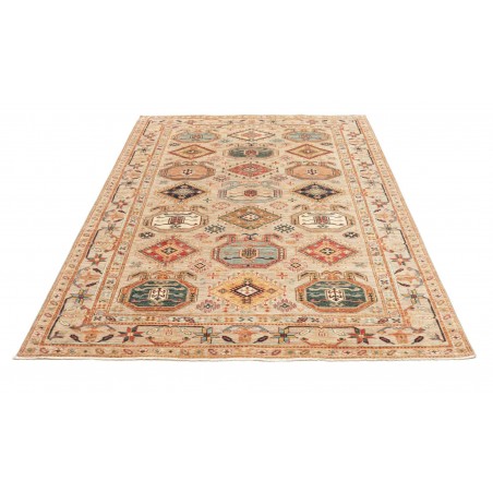 Tappeto Kazak Fine Pakistan marrone azzurro 167x218