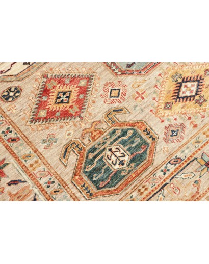 Tappeto Kazak Fine Pakistan marrone azzurro 167x218