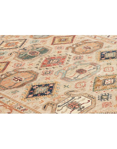 Tappeto Kazak Fine Pakistan marrone azzurro 167x218