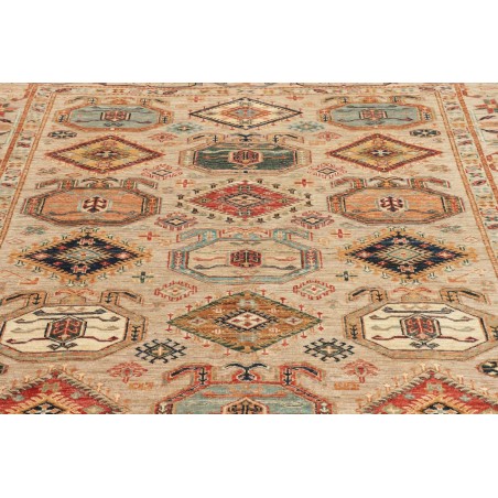 Tappeto Kazak Fine Pakistan marrone azzurro 167x218