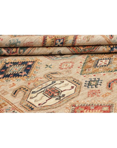 Tappeto Kazak Fine Pakistan marrone azzurro 167x218