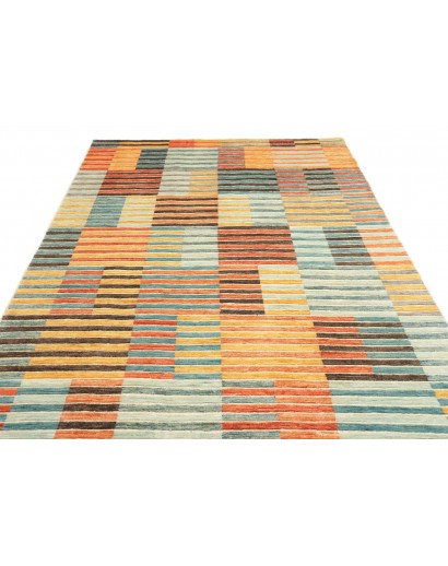 Tappeto Barjesta Pakistan marrone giallo 202x286