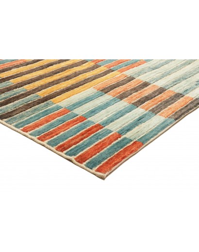 Tappeto Barjesta Pakistan marrone giallo 202x286
