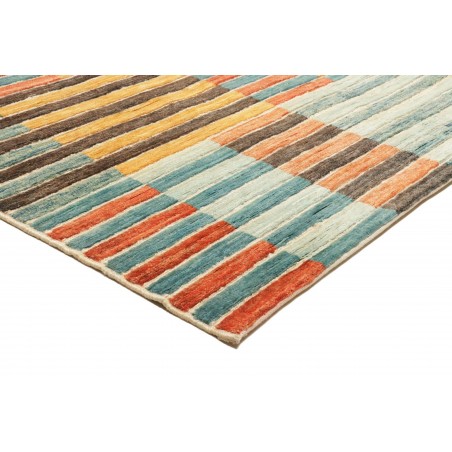 Tappeto Barjesta Pakistan marrone giallo 202x286