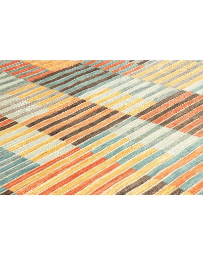 Tappeto Barjesta Pakistan marrone giallo 202x286