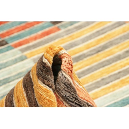 Tappeto Barjesta Pakistan marrone giallo 202x286