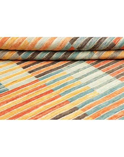 Tappeto Barjesta Pakistan marrone giallo 202x286