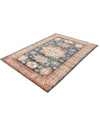 Tappeto Kazak Fine Pakistan marrone grigio 146x207