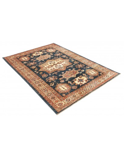Tappeto Kazak Fine Pakistan marrone grigio 146x207