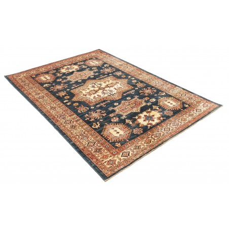 Tappeto Kazak Fine Pakistan marrone grigio 146x207