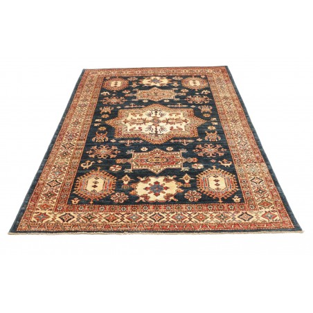 Tappeto Kazak Fine Pakistan marrone grigio 146x207