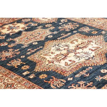 Tappeto Kazak Fine Pakistan marrone grigio 146x207