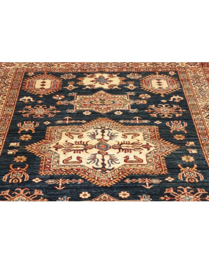 Tappeto Kazak Fine Pakistan marrone grigio 146x207