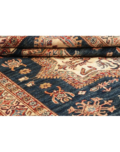 Tappeto Kazak Fine Pakistan marrone grigio 146x207