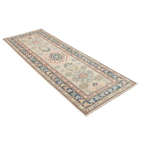 Tappeto Kazak Afghanistan bianco azzurro 84x240