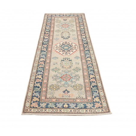 Tappeto Kazak Afghanistan bianco azzurro 84x240