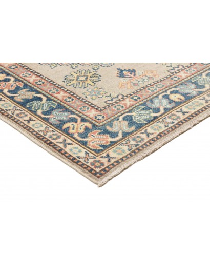 Tappeto Kazak Afghanistan bianco azzurro 84x240