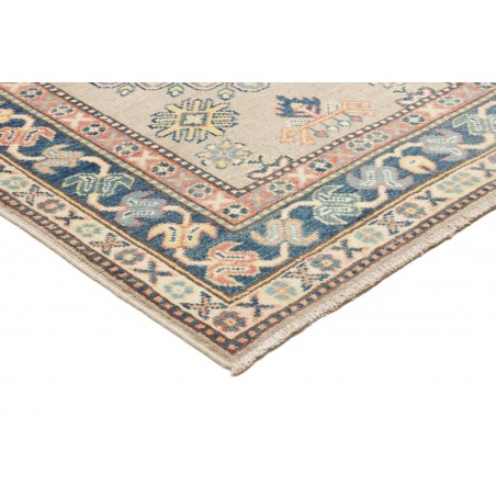 Tappeto Kazak Afghanistan bianco azzurro 84x240