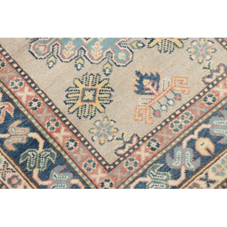 Tappeto Kazak Afghanistan bianco azzurro 84x240