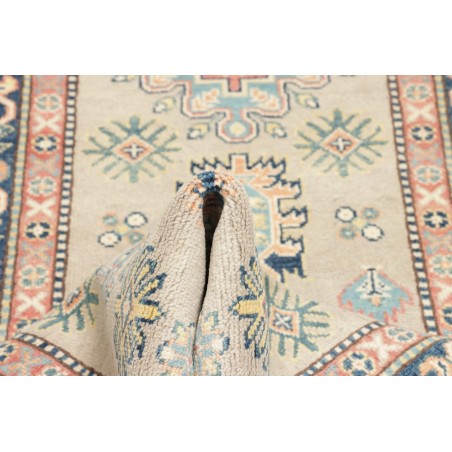 Tappeto Kazak Afghanistan bianco azzurro 84x240