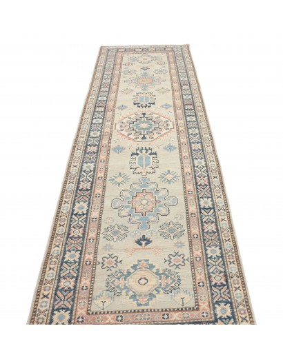 Tappeto Kazak Afghanistan bianco 90x312