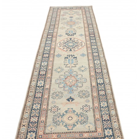 Tappeto Kazak Afghanistan bianco 90x312