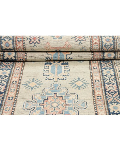 Tappeto Kazak Afghanistan bianco 90x312