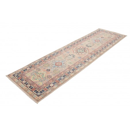 Tappeto Kazak Afghanistan marrone azzurro 81x287