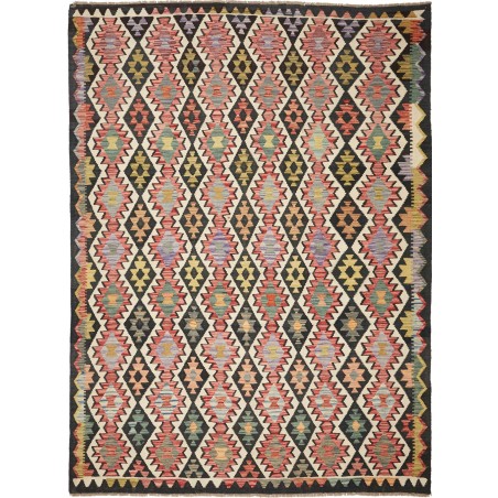 Tappeto Kilim Afghanistan marrone verde 224x299
