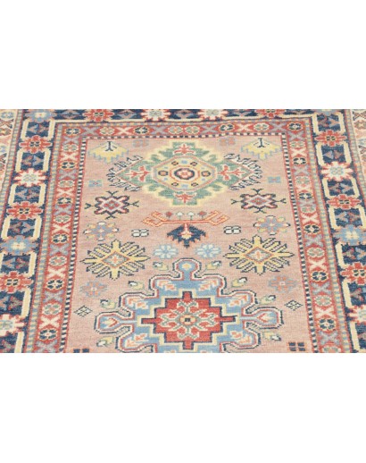 Tappeto Kazak Afghanistan marrone azzurro 81x287