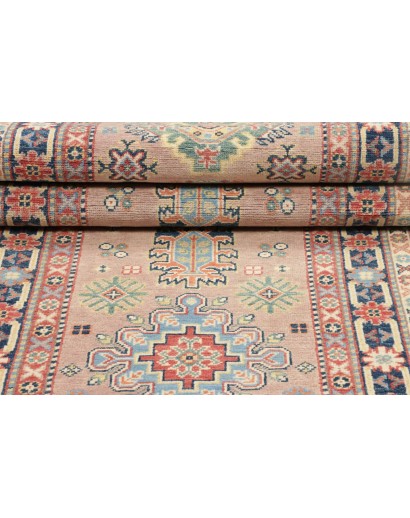 Tappeto Kazak Afghanistan marrone azzurro 81x287