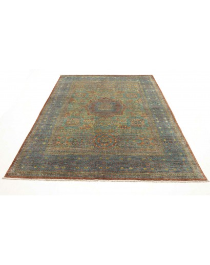 Tappeto Mamlouk Pakistan azzurro bianco 178x252