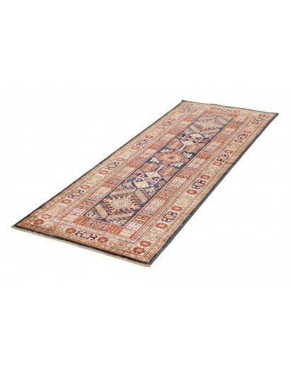 Tappeto Kazak Fine Pakistan marrone grigio 77x200