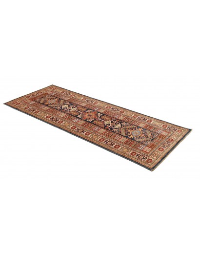 Tappeto Kazak Fine Pakistan marrone grigio 77x200