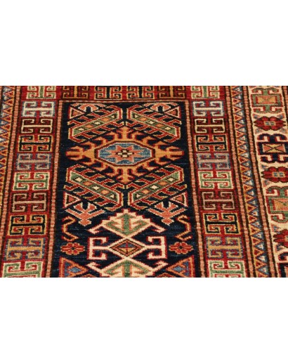 Tappeto Kazak Fine Pakistan marrone grigio 77x200