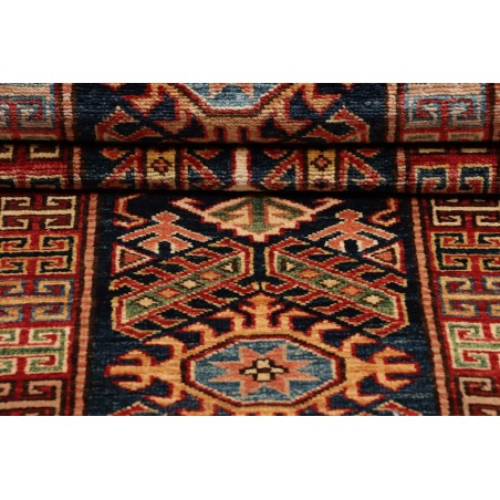 Tappeto Kazak Fine Pakistan marrone grigio 77x200