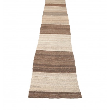 Tappeto Kilim Kavir Persia marrone verde 63x1690