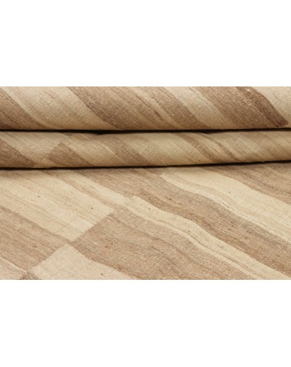 Tappeto Kilim Kavir Persia giallo marrone 196x303