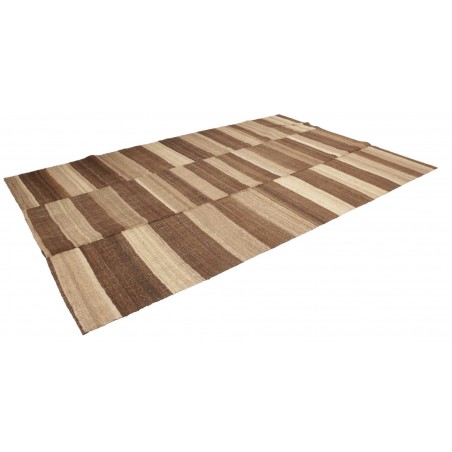 Tappeto Kilim Kavir Persia azzurro marrone 207x316