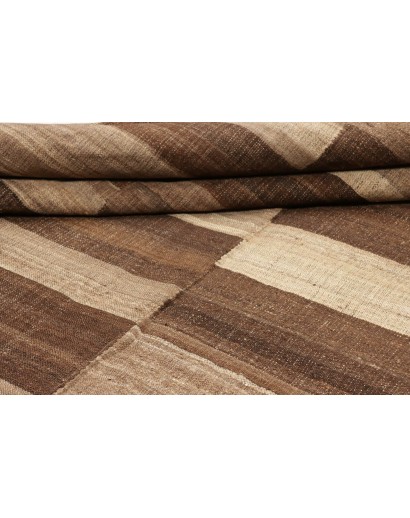 Tappeto Kilim Kavir Persia azzurro marrone 207x316