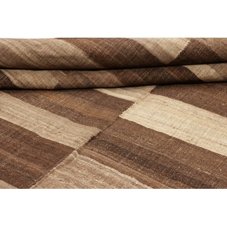 Tappeto Kilim Kavir Persia azzurro marrone 207x316