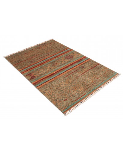 Tappeto Rubin Pakistan azzurro arancione 101x153