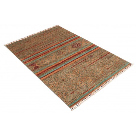 Tappeto Rubin Pakistan azzurro arancione 101x153
