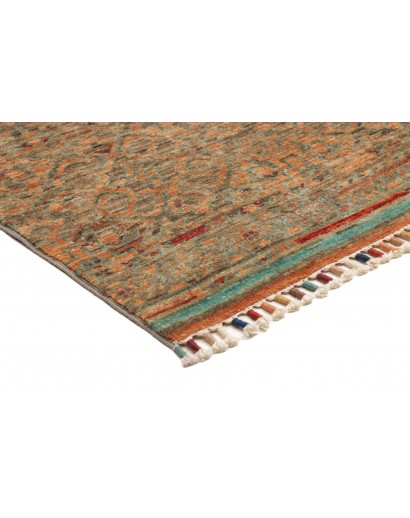 Tappeto Rubin Pakistan azzurro arancione 101x153