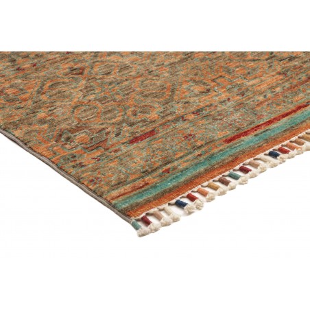 Tappeto Rubin Pakistan azzurro arancione 101x153