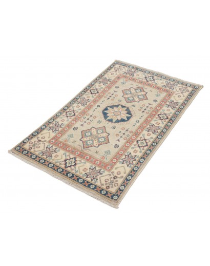 Tappeto Kazak Afghanistan marrone azzurro 78x125