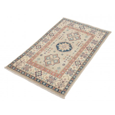 Tappeto Kazak Afghanistan marrone azzurro 78x125